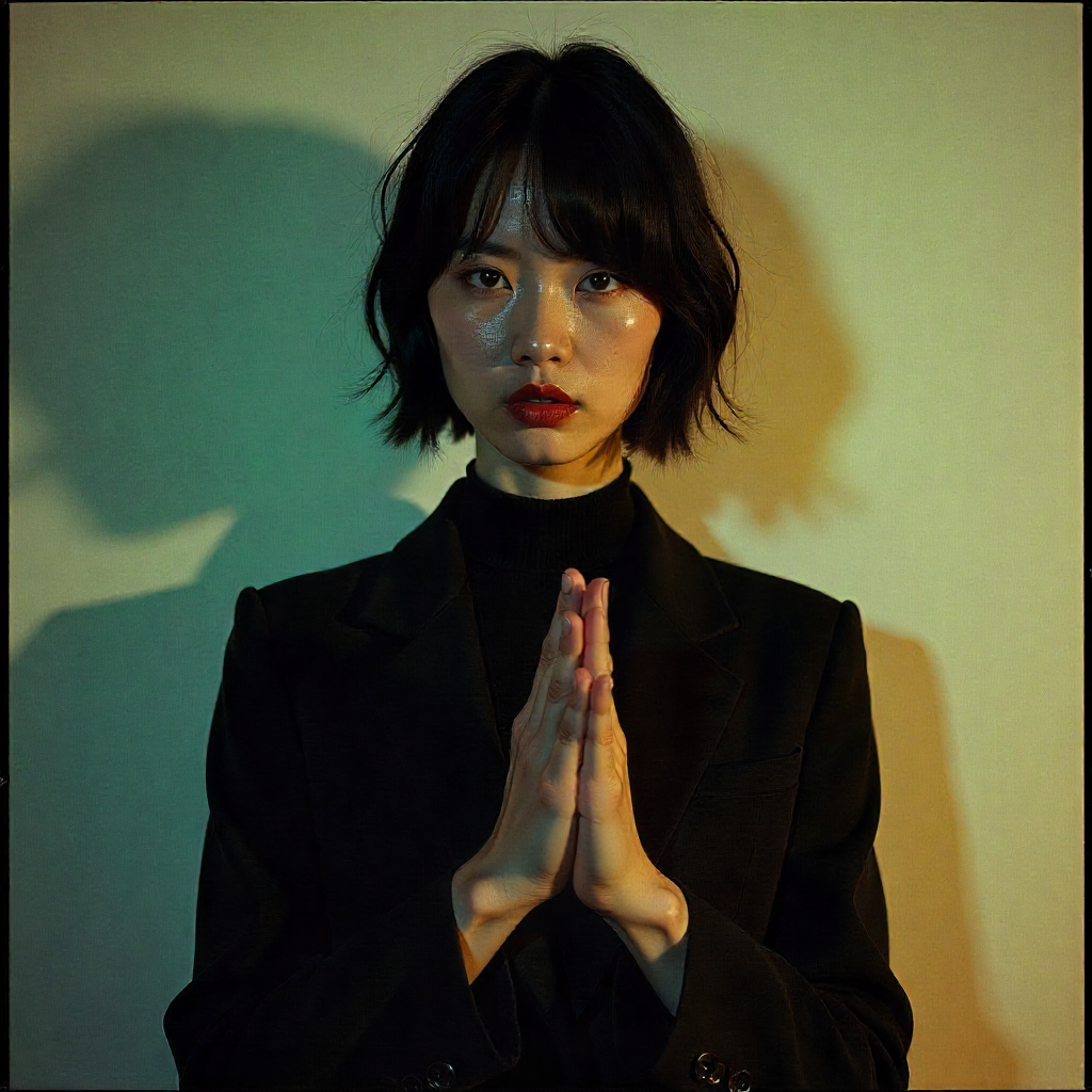 Editorial fashion composition